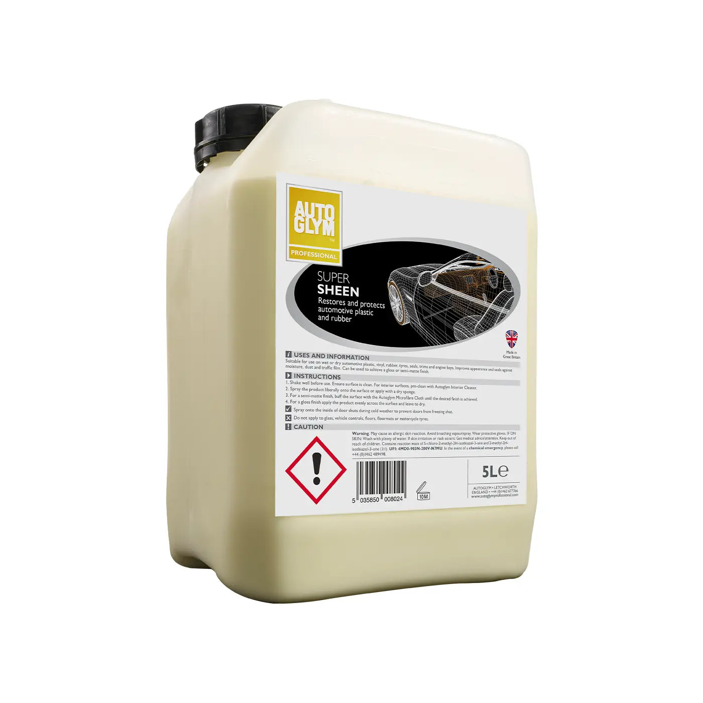 Super Sheen - Ulko,- ja sisämuovejen hoitoaine 5L / 25L