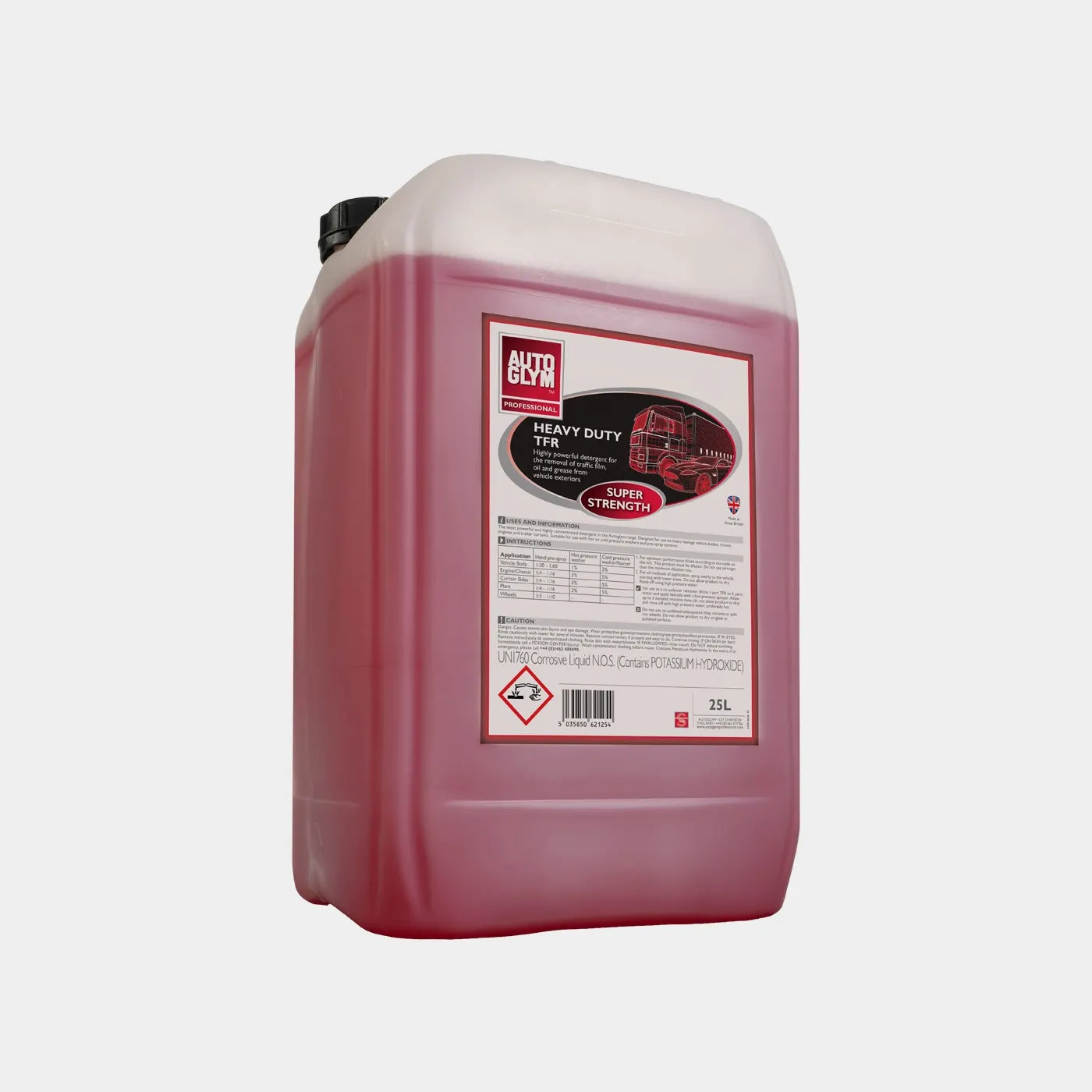 Heavy Duty TFR - Erittäin tehokas ja tiivistetty raskaan kaluston pesuaine 25L / 200L
