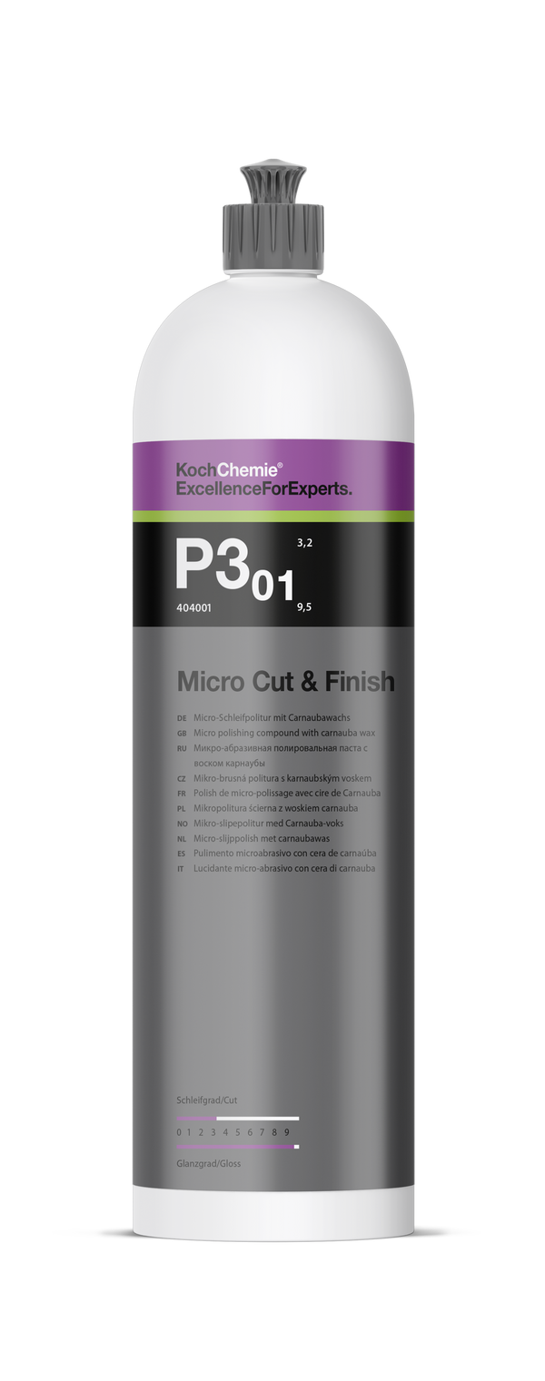 Koch-Chemie Micro Cut & Finish P3.01 – viimeistelytahna 250 ml / 1 L