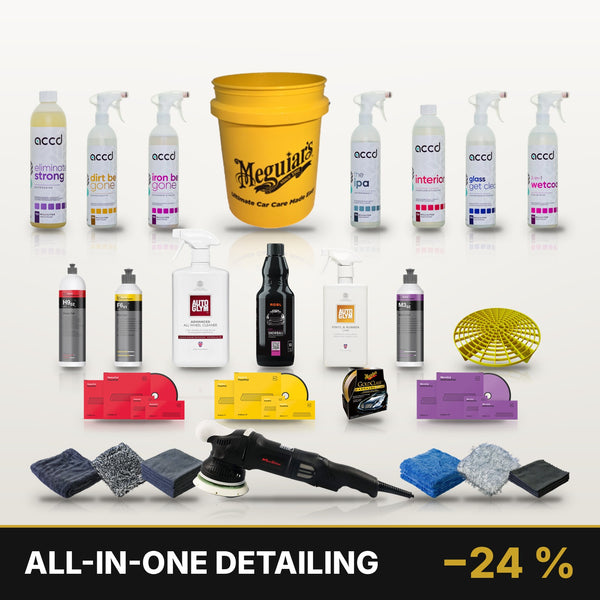 All-in-One Detailing -paketti – pesusta kiillotukseen ja vahaukseen