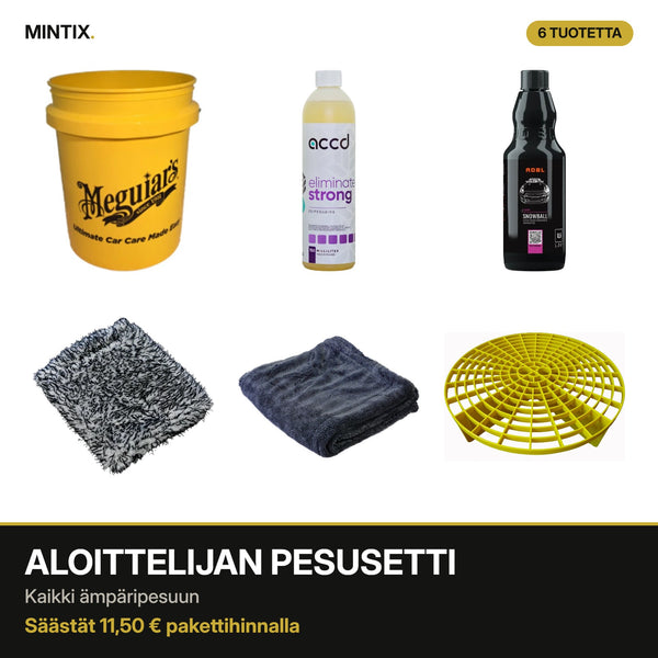 Aloittelijan pesusetti – kaikki ämpäripesuun