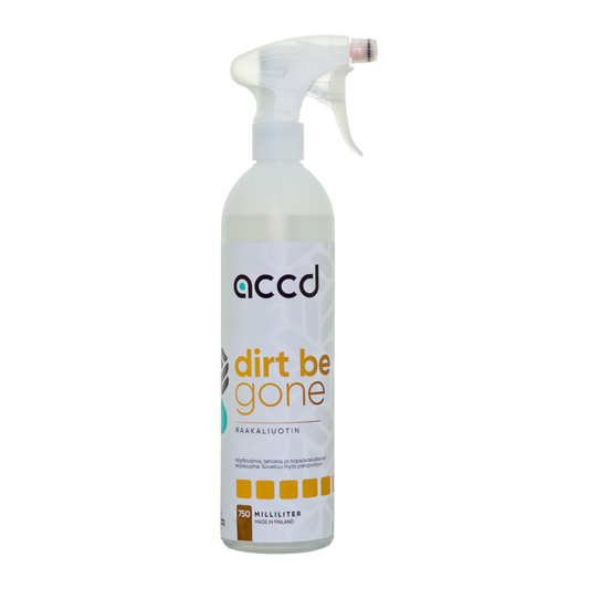 Dirt Be Gone - Hiilivetypohjainen Raakaliuotin 750ml